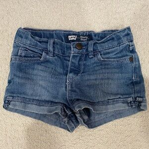 Levi's "Shorty Short" denim shorts